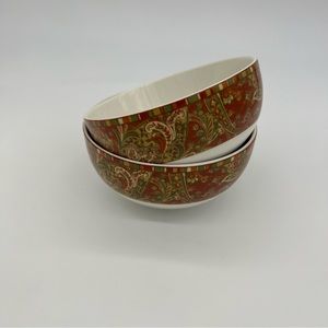 222 FIFTH Maharana Coupe Cereal Bowl Set of Two